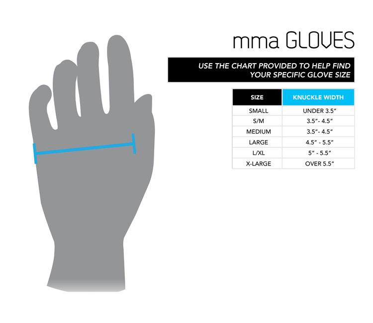 Adidas Gym Gloves Size Chart